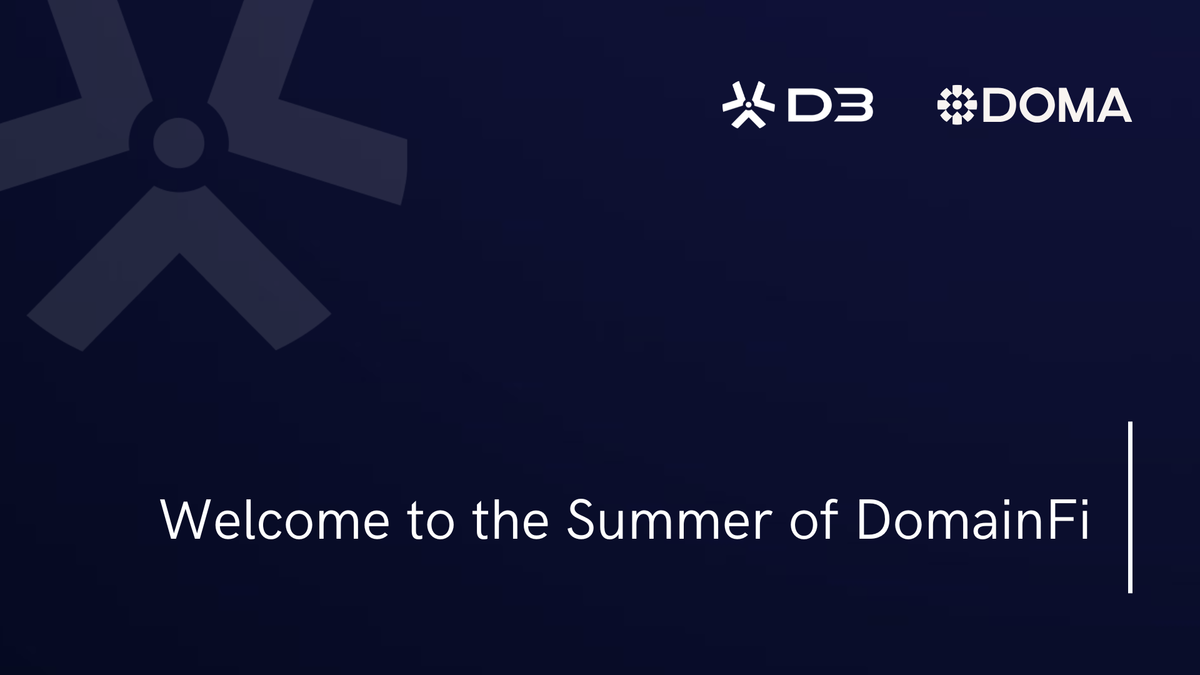 Welcome To The Summer of DomainFi